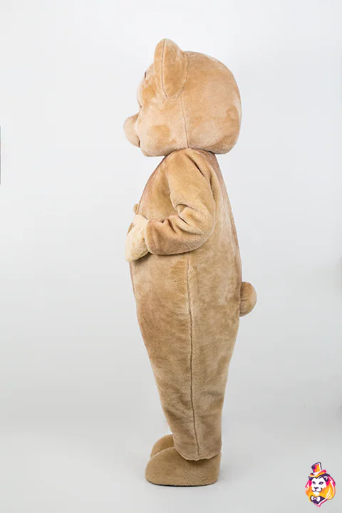 Mascottepak Charmante beer – zijaanzicht