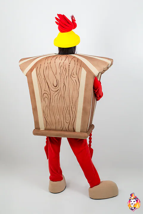 Mascottepak Koekoeksklok – achteraanzicht