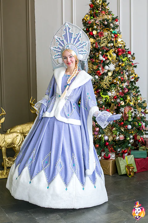 Snow Maiden Snowflake Party Entertainer Costume