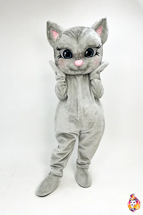 3-in-1 Bear, Bunny & Cat Gray mascot costume — photo 4