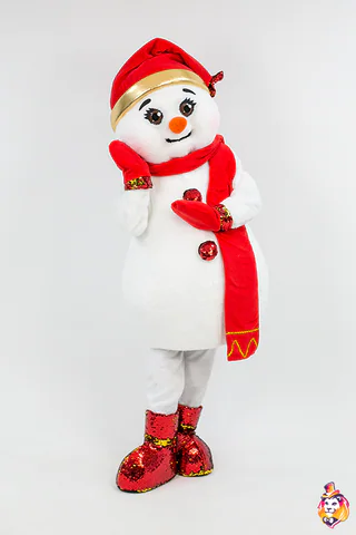 Snowman Girl Mascot Costume