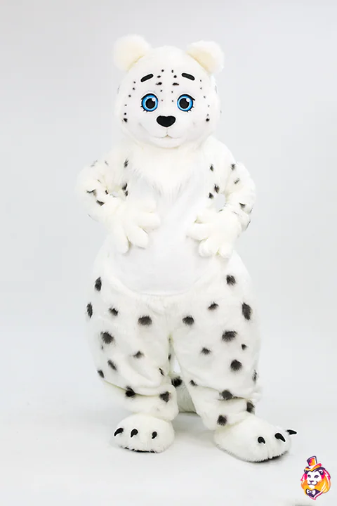 Snow Leopard Boy Mascot Costume