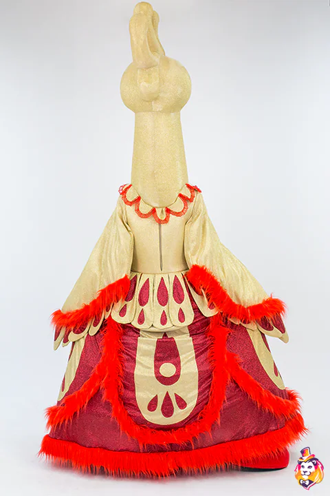 Mascottepak Vuurvogel – achteraanzicht