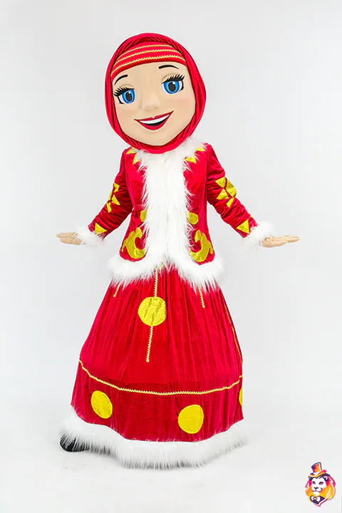 Mascottepak Meisje in klederdracht
