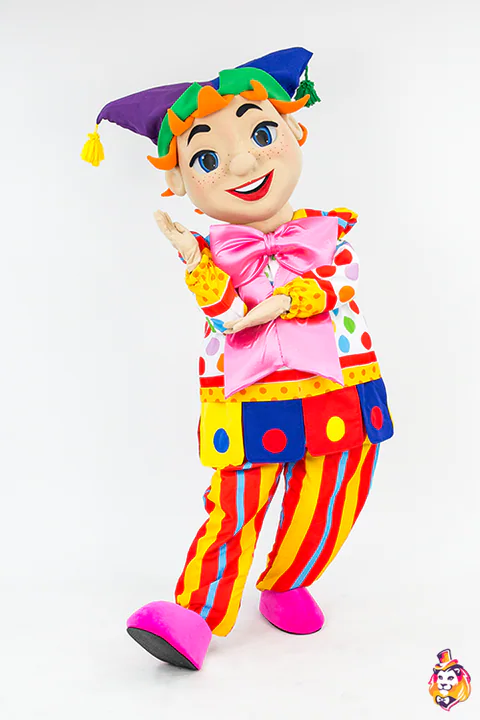Mascottepak Lachende nar – vooraanzicht