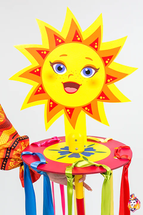 Bänderkarussell Sonne – Spielrequisit, Detail