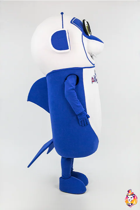 Mascottepak Haai – zijaanzicht