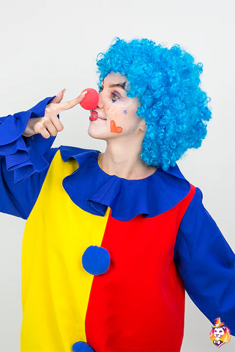 Blue Clown Wig