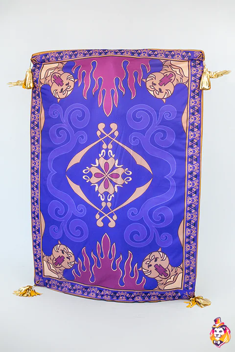 Magic Carpet mascot costume — back view