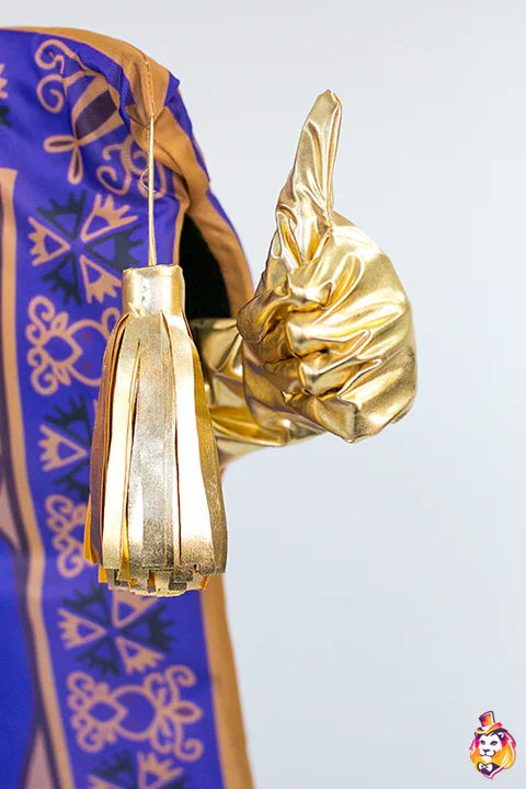 Magic Carpet mascot costume — detail