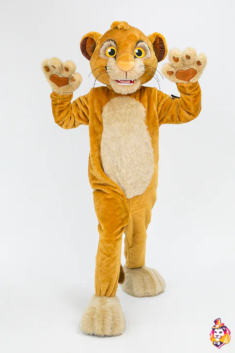 Young Lion Mascot Costume