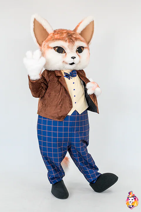 Big-Eared Fox Mascot Costume