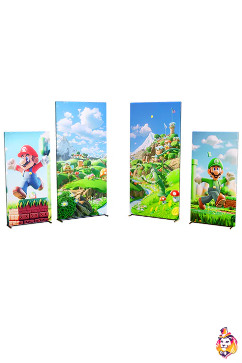 Retro Platformer Party Banners
