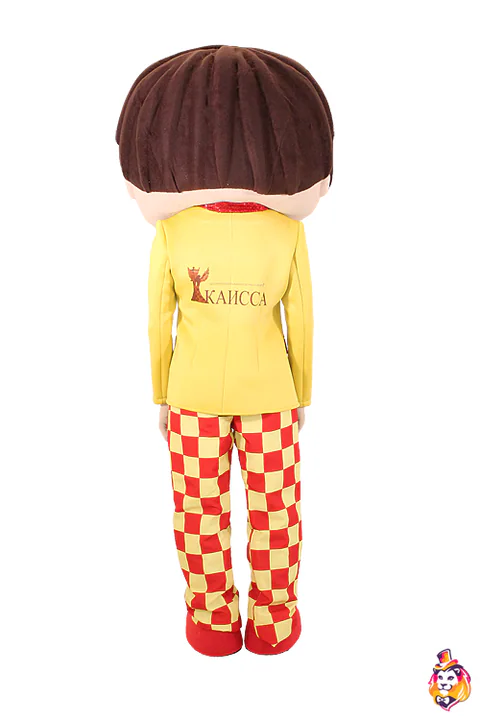 Doll Boy Chess mascot costume — back view
