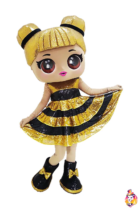 Mascottepak Pop Bij – vooraanzicht