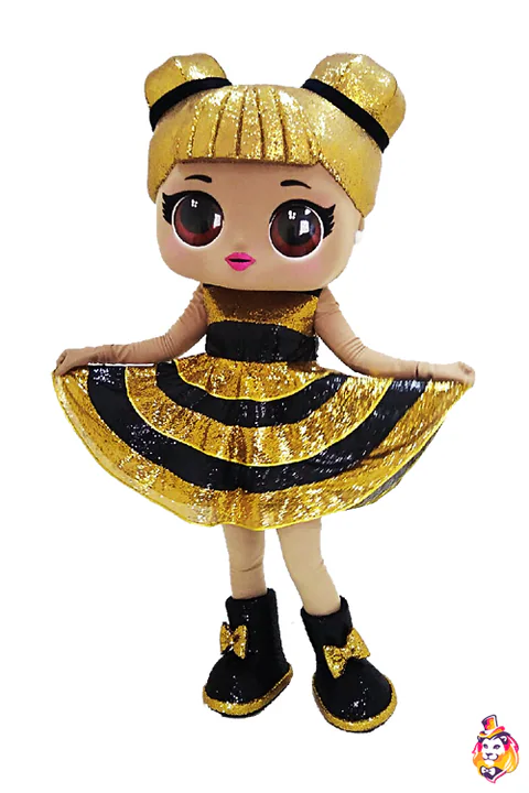 Mascottepak Pop Bij – vooraanzicht