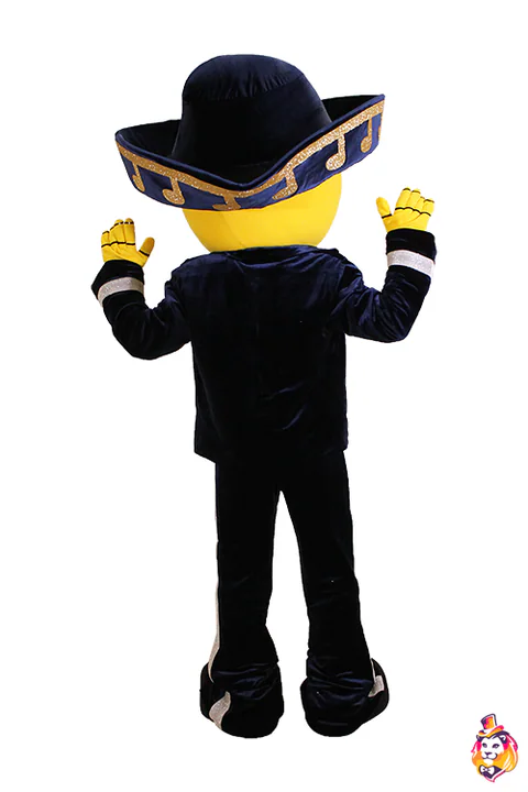 Mascottepak Held Muzikant – achteraanzicht
