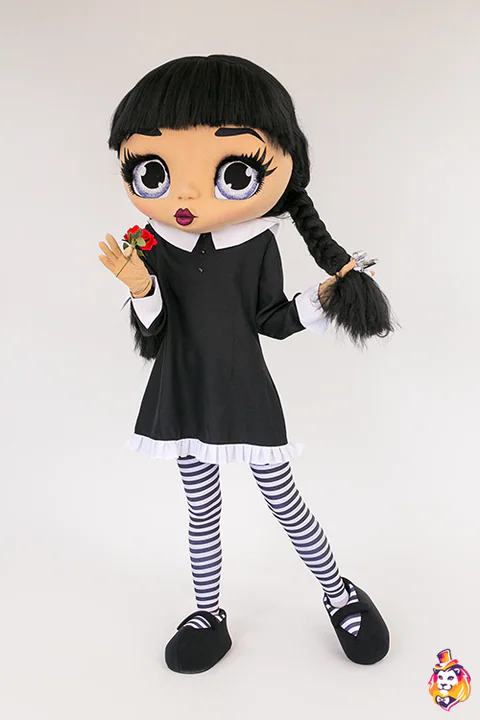 Doll Black Mascot Costume