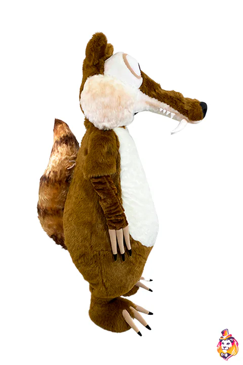 Mascottepak Rat-eekhoorn – zijaanzicht