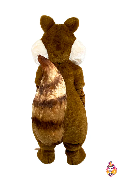 Mascottepak Rat-eekhoorn – achteraanzicht