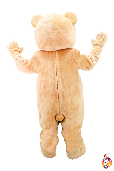Bear Theodore mascot costume — back view