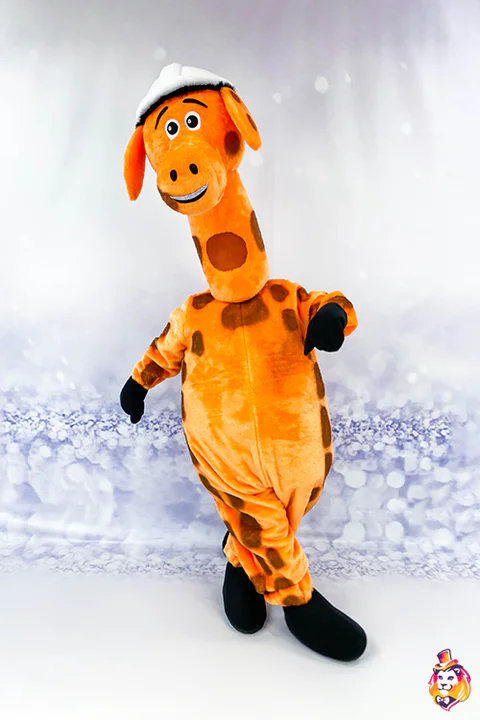 Mascottepak Giraf Bouwvakker