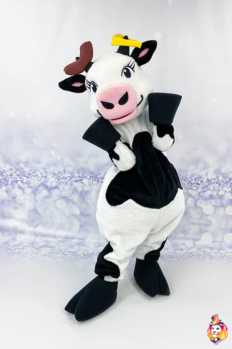 Mascottepak Koe van het kaasmuseum