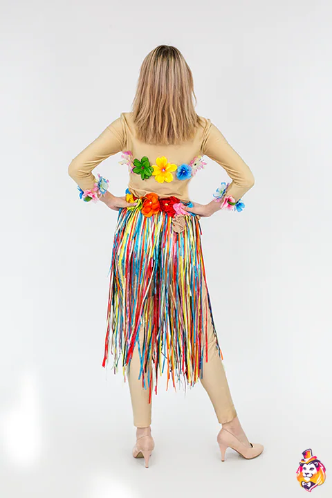 Tropical Island Dancer entertainer costume — back view