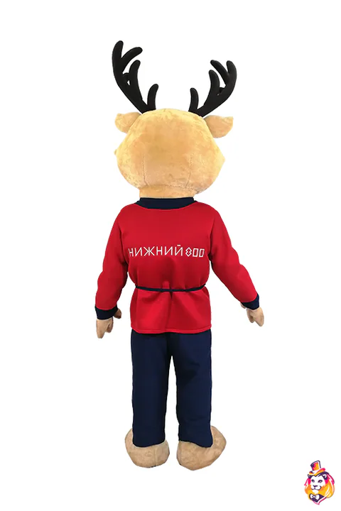 Süßer Hirsch – Maskottchen-Kostüm, Rückansicht