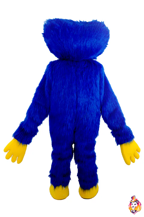 Monster Blue mascot costume — back view