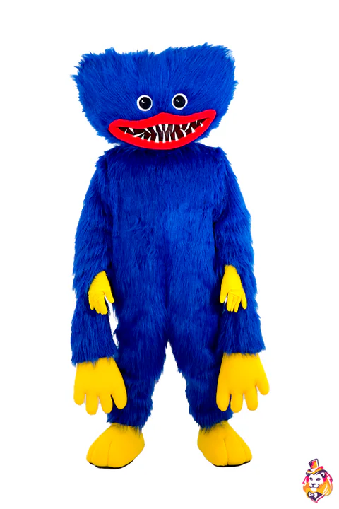 Monster Blue mascot costume — front view