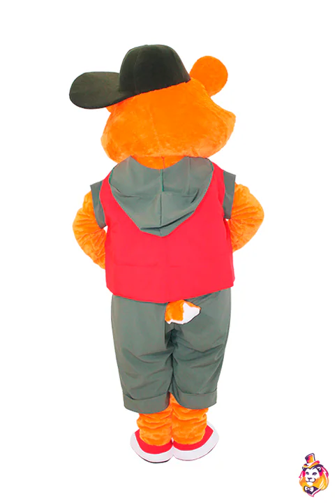 Mascottepak Rode hamster – achteraanzicht
