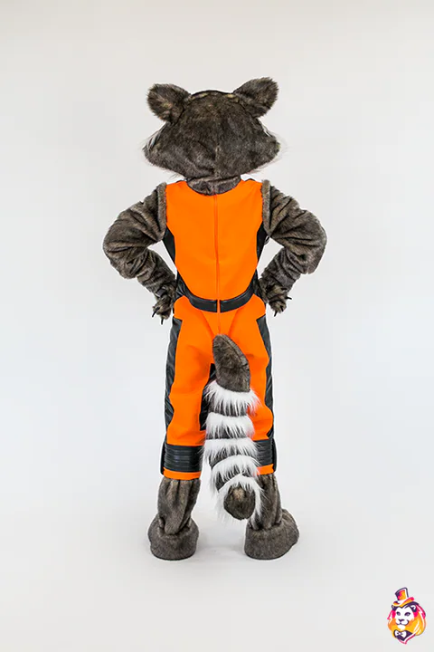 Mascottepak Superwasbeer – achteraanzicht
