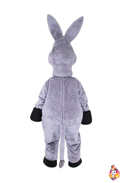 Happy Donkey mascot costume — back view