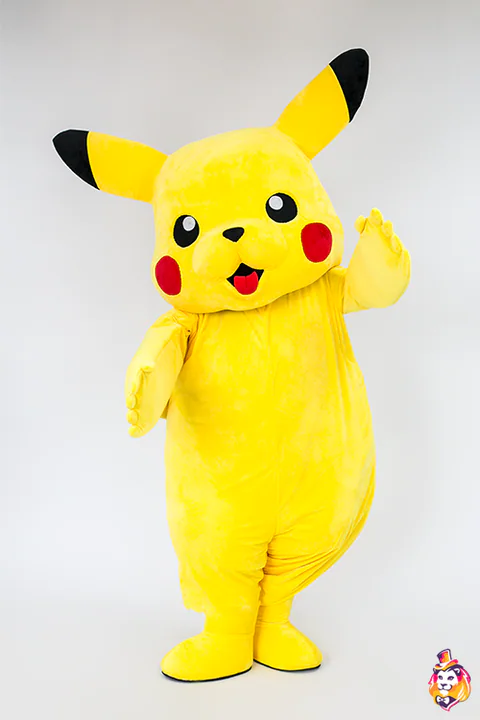 Animale giallo – costume mascotte, foto 4