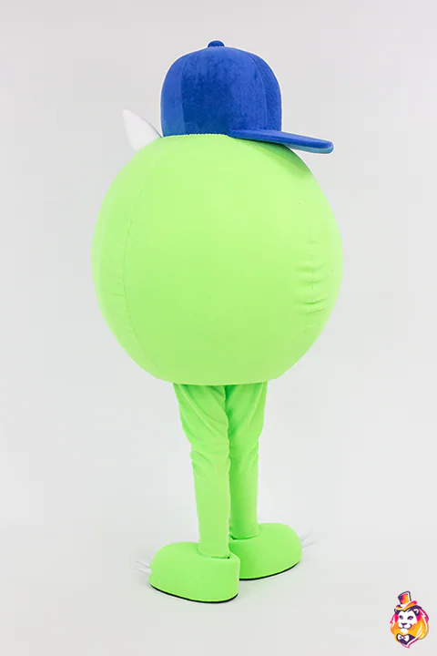 Monster with One Eye mascot costume — back view