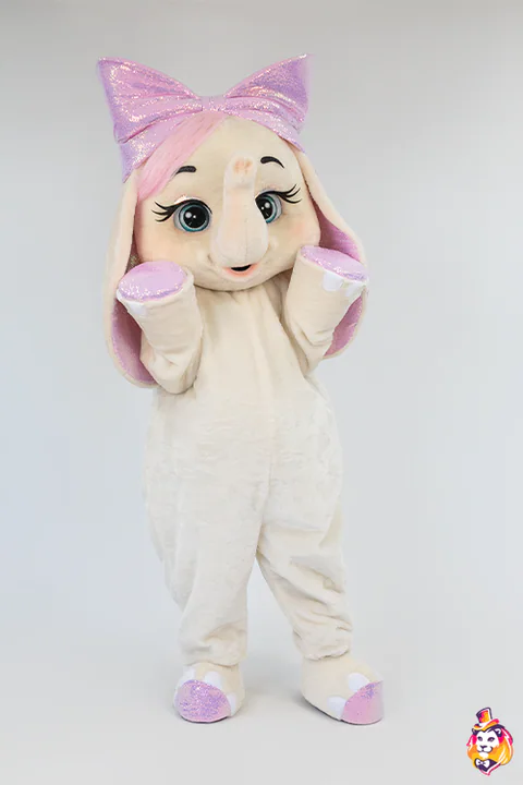 Kostým maskota Roztomilý slon – fotka 4