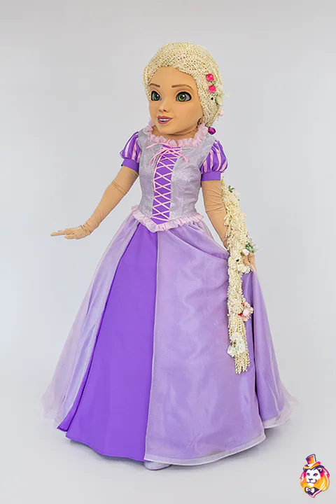 Mascottepak Prinses met lang haar