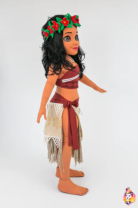 Milana mascot costume — side view