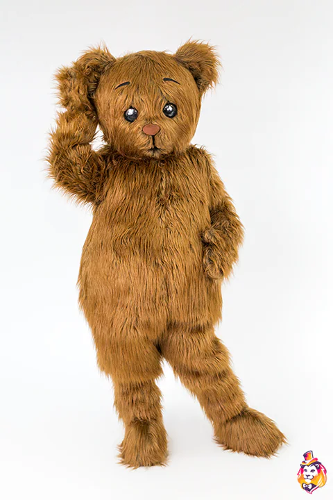 Chestnut Teddy Bear mascot costume — photo 4