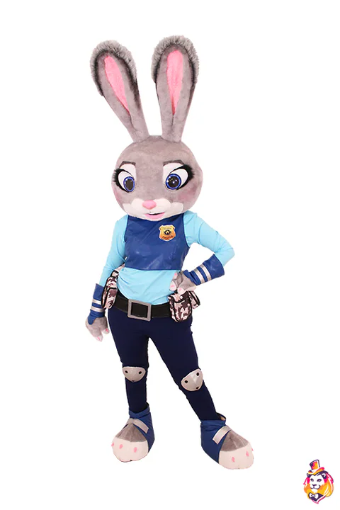 Mascottepak Konijn politieagent