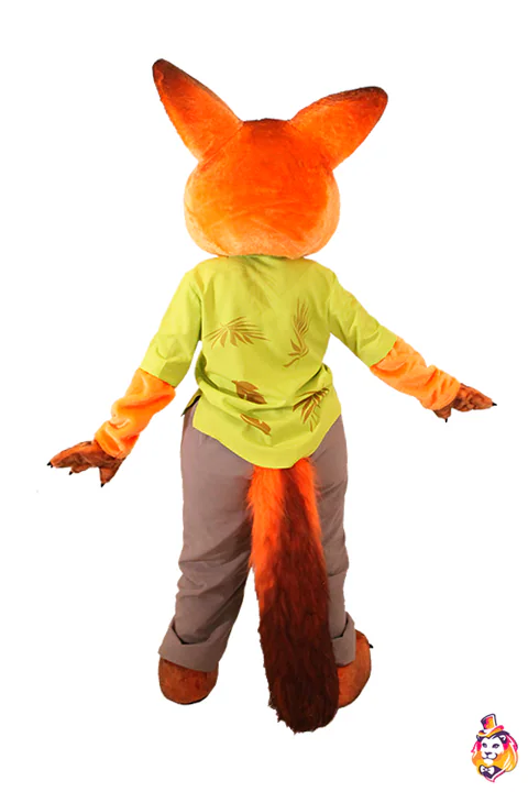 Mascottepak Sluwe vos – achteraanzicht
