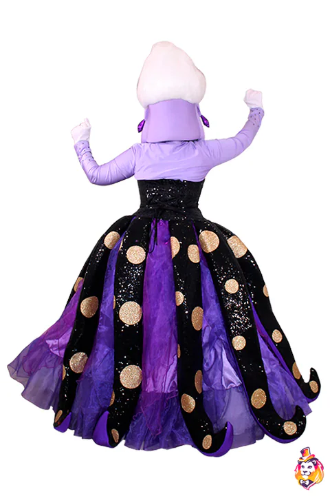 Sea Witch mascot costume — back view
