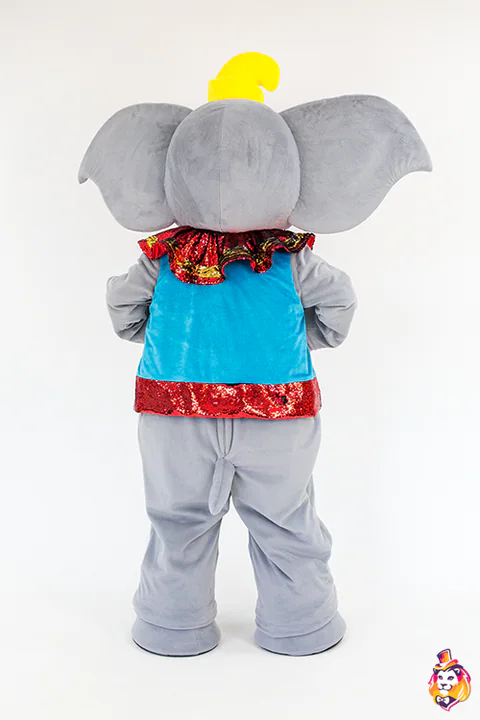 Mascottepak Circusolifant – achteraanzicht