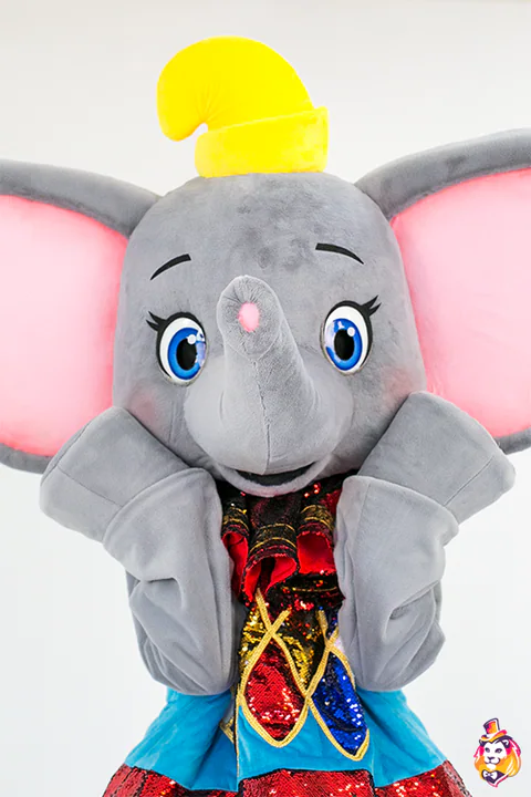Mascottepak Circusolifant – detail