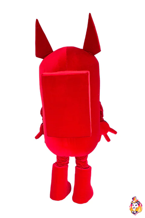 Mascottepak Rode kosmonaut – achteraanzicht