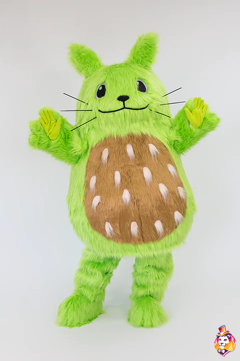 Toto Green Mascot Costume