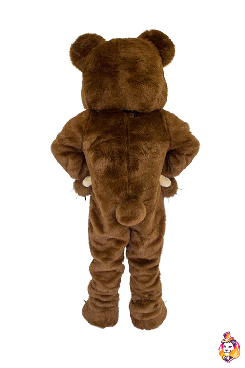 Olympus Bear mascot costume — back view
