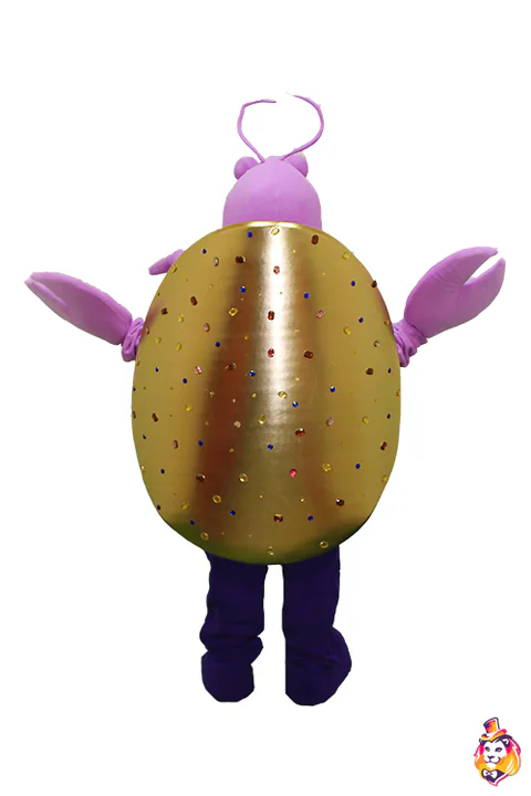 Mascottepak Krab Shine – achteraanzicht