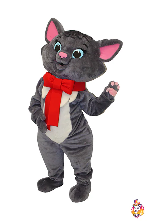 Mascottepak Kat met strik